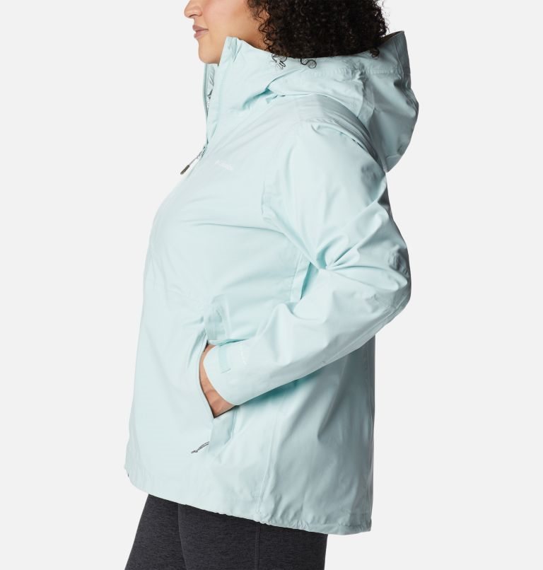 Women's Columbia Omni-Tech Ampli-Dry Shell Jackets Turquoise | Plus Size CA-U580A